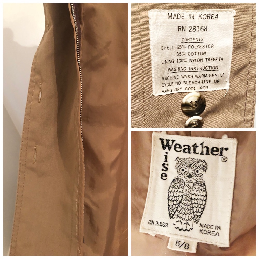 🌈 SOLD Vintage Weather Wise Trench Coat 🧥 XS - Picture 8 of 8